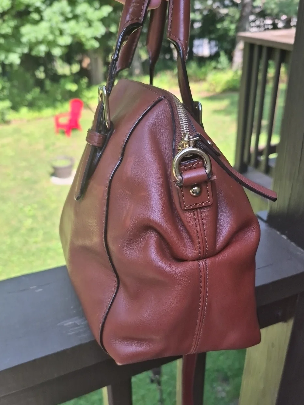 Kate Spade New York Brighton Park Sloan Small Satchel Bag Dark Roast